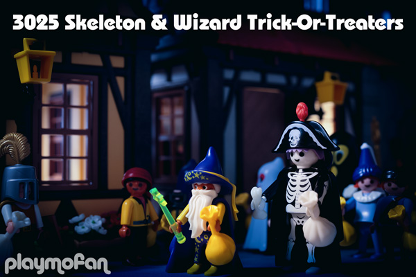 プレイモービル 3025 Skeleton & Wizard Trick-Or-Treaters | talkin