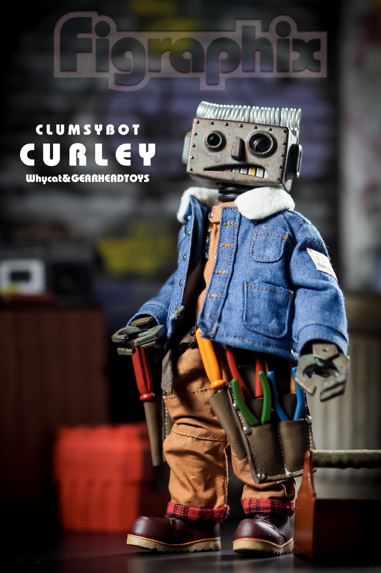 Gearheadtoys Clumsybot Curly フィギュア 最初の - sharingoz.wpx.jp