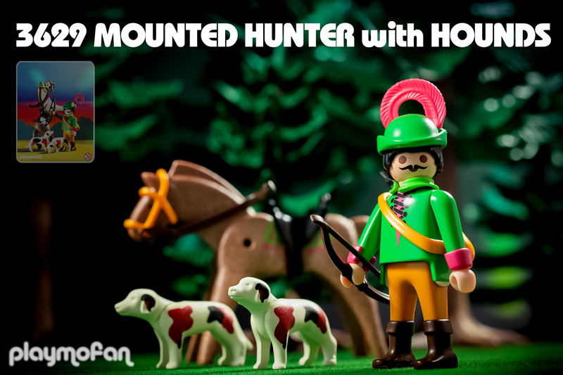  playmobil 3629 Mounted Hunter with Hounds