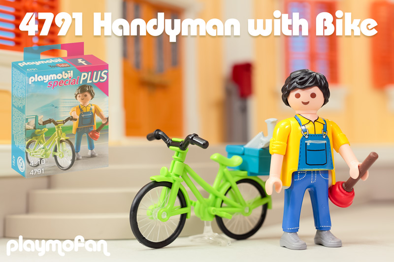 playmobil 4791 Handyman with Bike