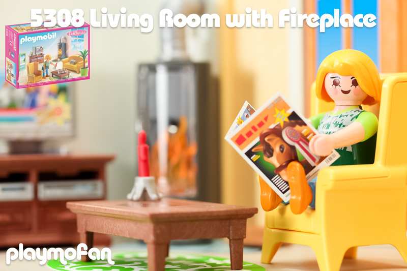  playmobil 5308 Living Room with Fireplace