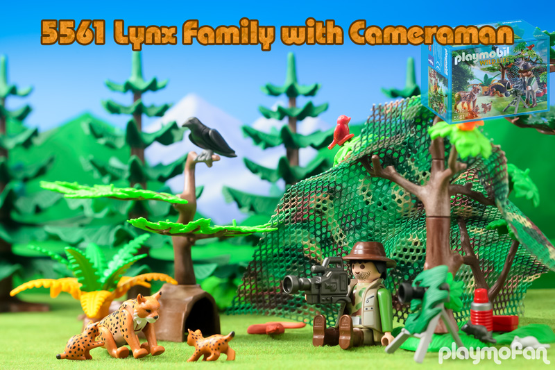 playmobil 5561 Lynx Family with Cameraman