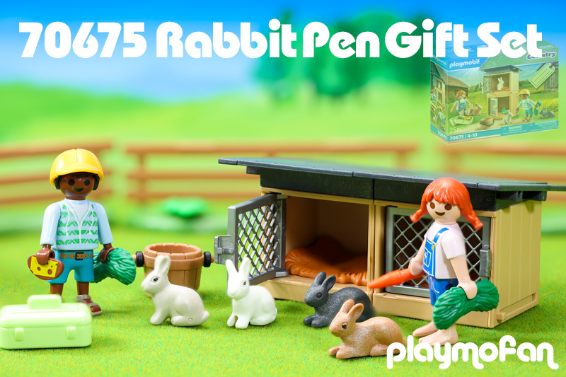 playmobil 70675 Rabbit Pen Gift Set