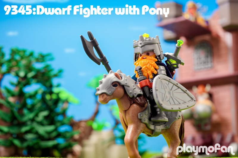 playmobil 9345 Dwarf Fighter with Pony